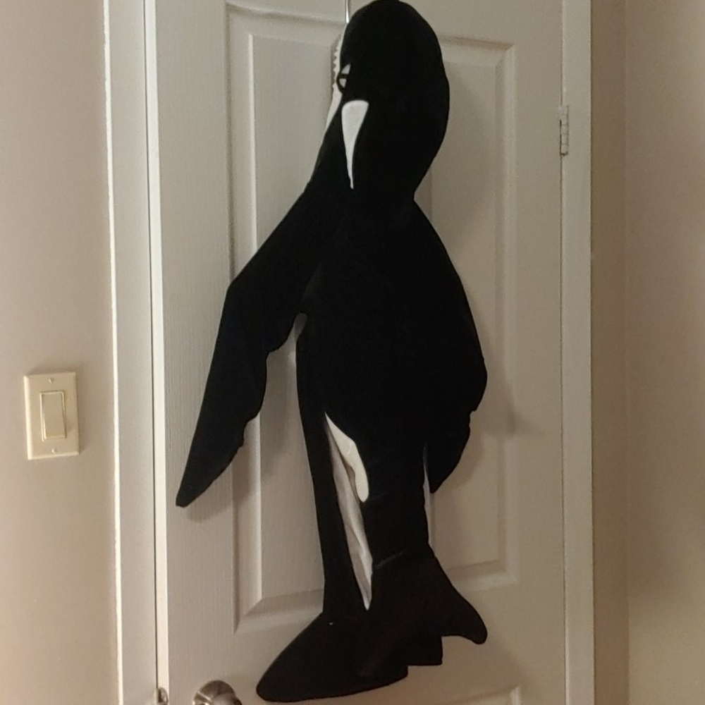 Kids Orca Whale Costume - Black and White